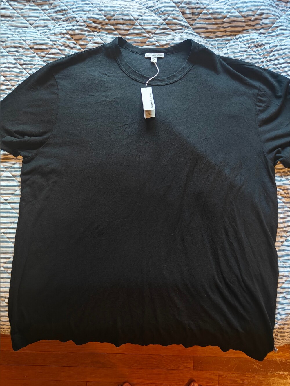 NWT James Perse Black Short-Sleeve Crew Tee